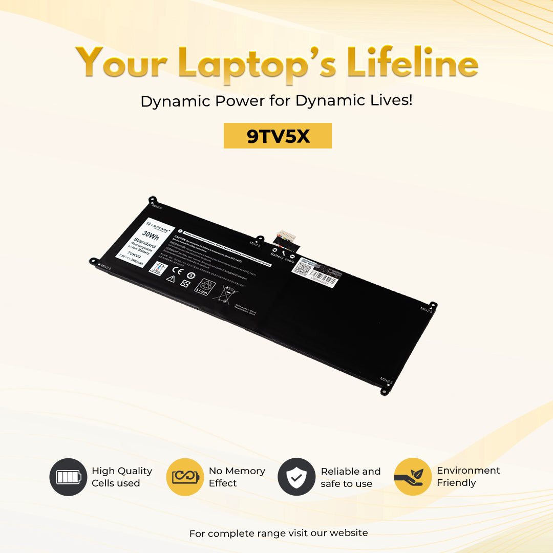 Laptop Compatible Battery For Dell XPS12-9250, Latitude 12 7275 (07VKV9)