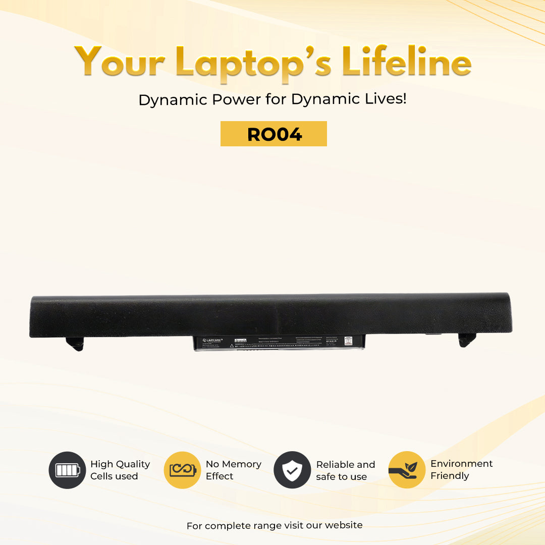 Laptop Compatible Battery For HP RO04 4C