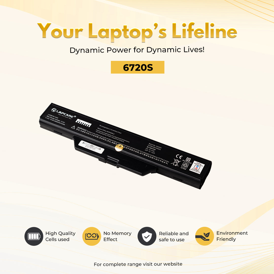 Laptop Compatible Battery For 6720S 6C