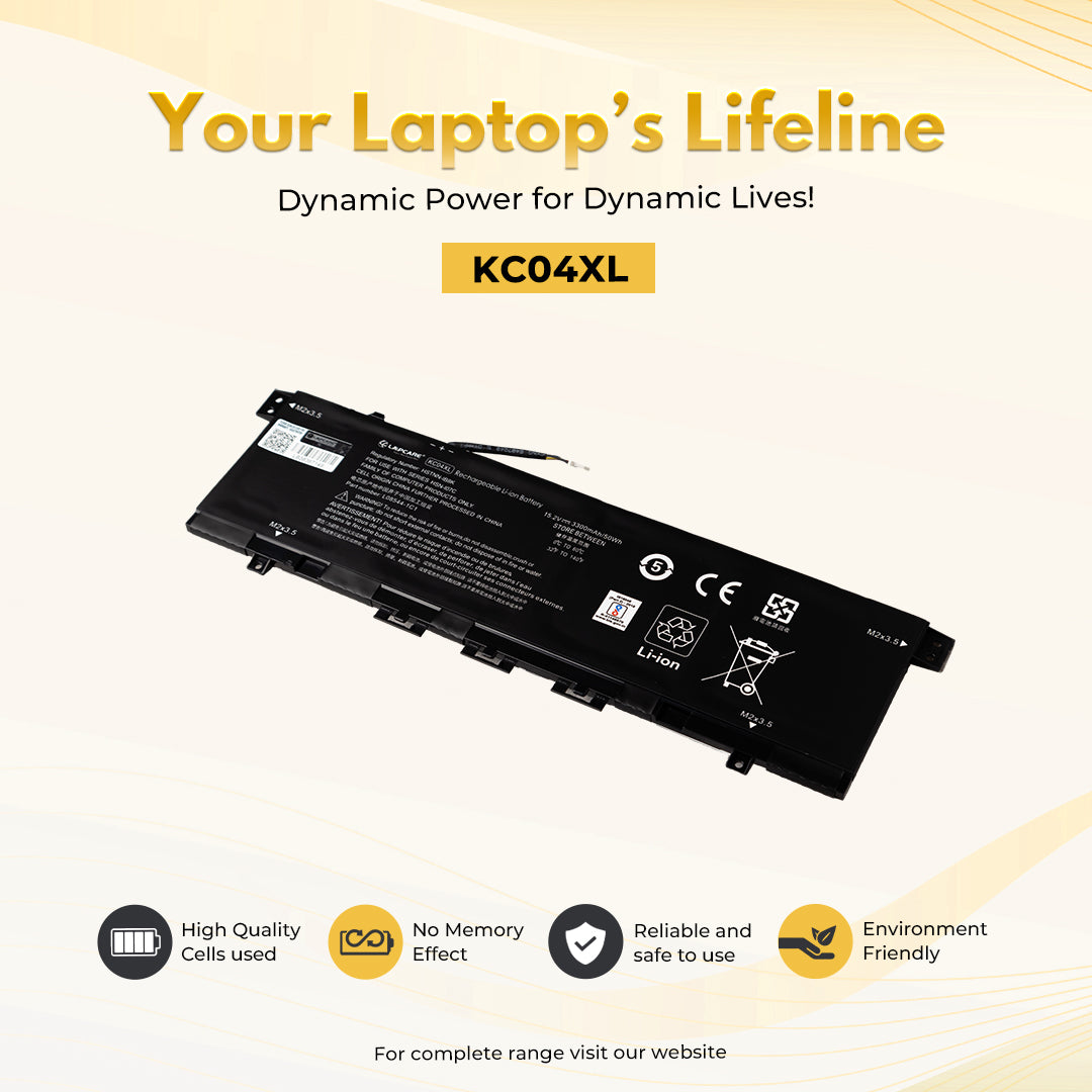 Laptop Compatible Battery For HP Envy 13-AH, Envy X360 13-AG Series( KC04XL)