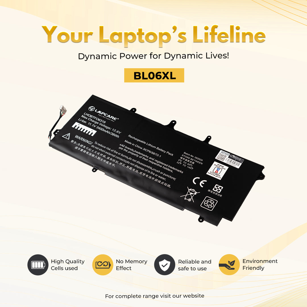 Laptop Compatible Battery For HP EliteBook 1040/Folio 1040 Series/1040 G1 (BL06XL)