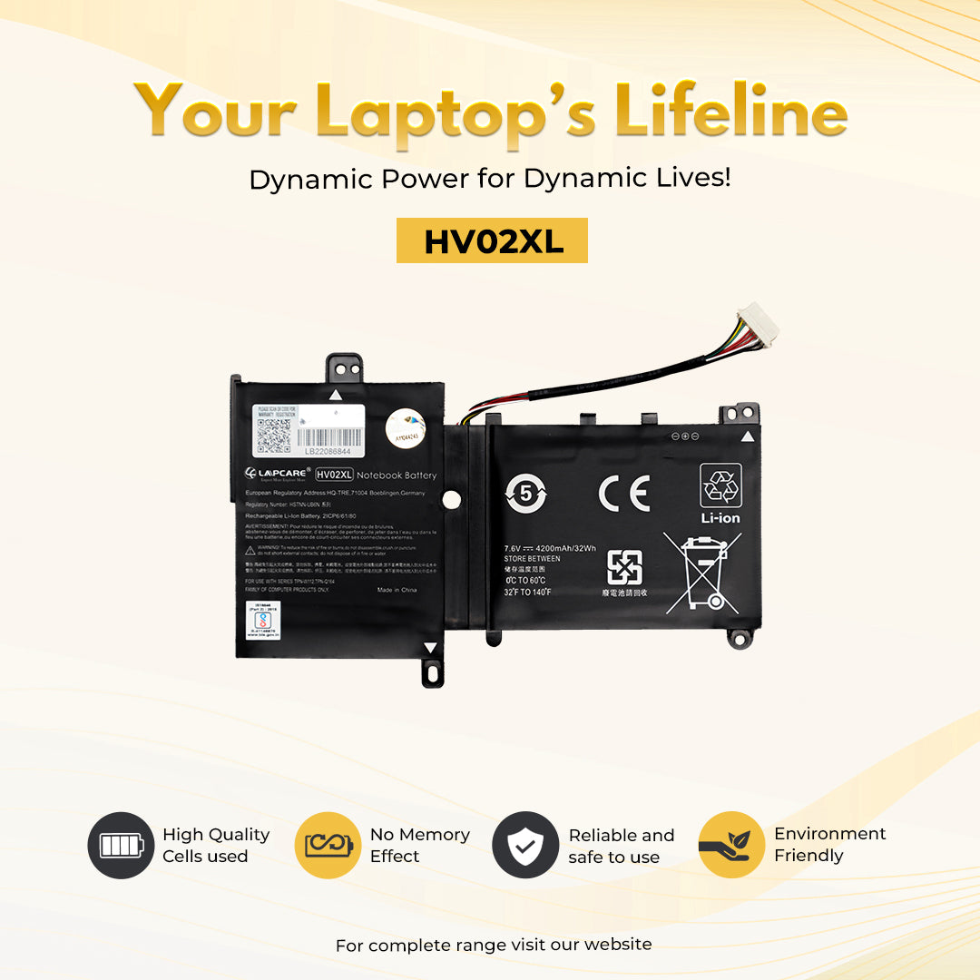 Laptop Compatible Battery For Pavilion X360 11-K Series 2C (HV02XL)