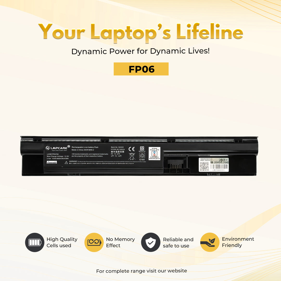 Laptop Compatible Battery For ProBook 440/445/450 G1 Series 6C (FP06)