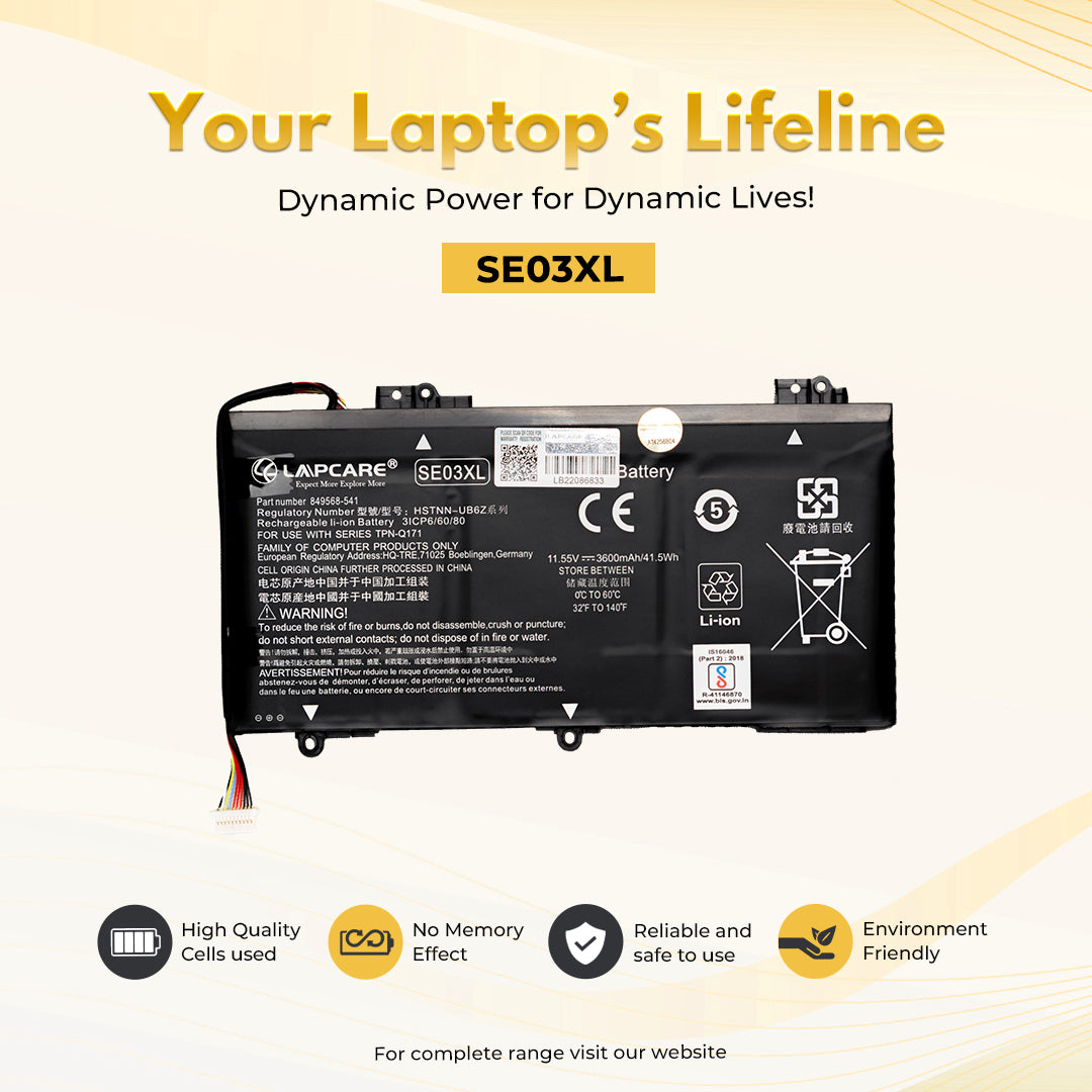 Laptop Compatible Battery For Pavilion 14-AL (SE03XL)