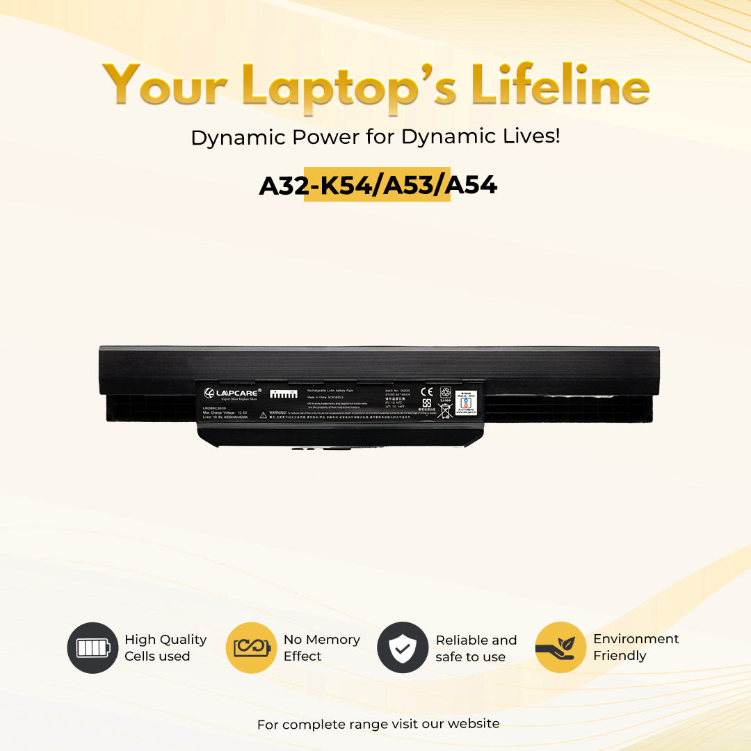 Laptop Compatible Battery For Asus A32-K54/A53/ A54