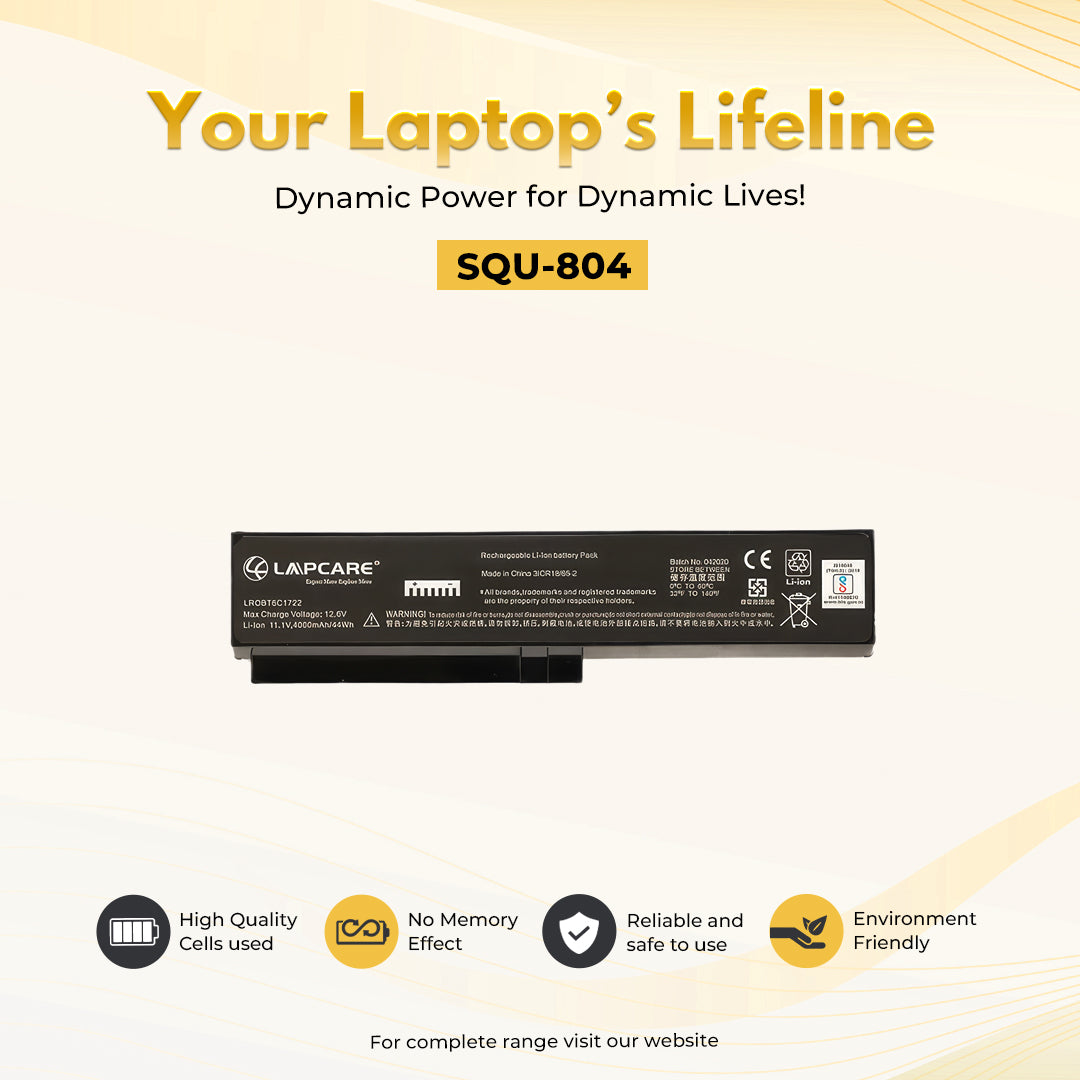 Laptop Compatible Battery For LG SQU 805