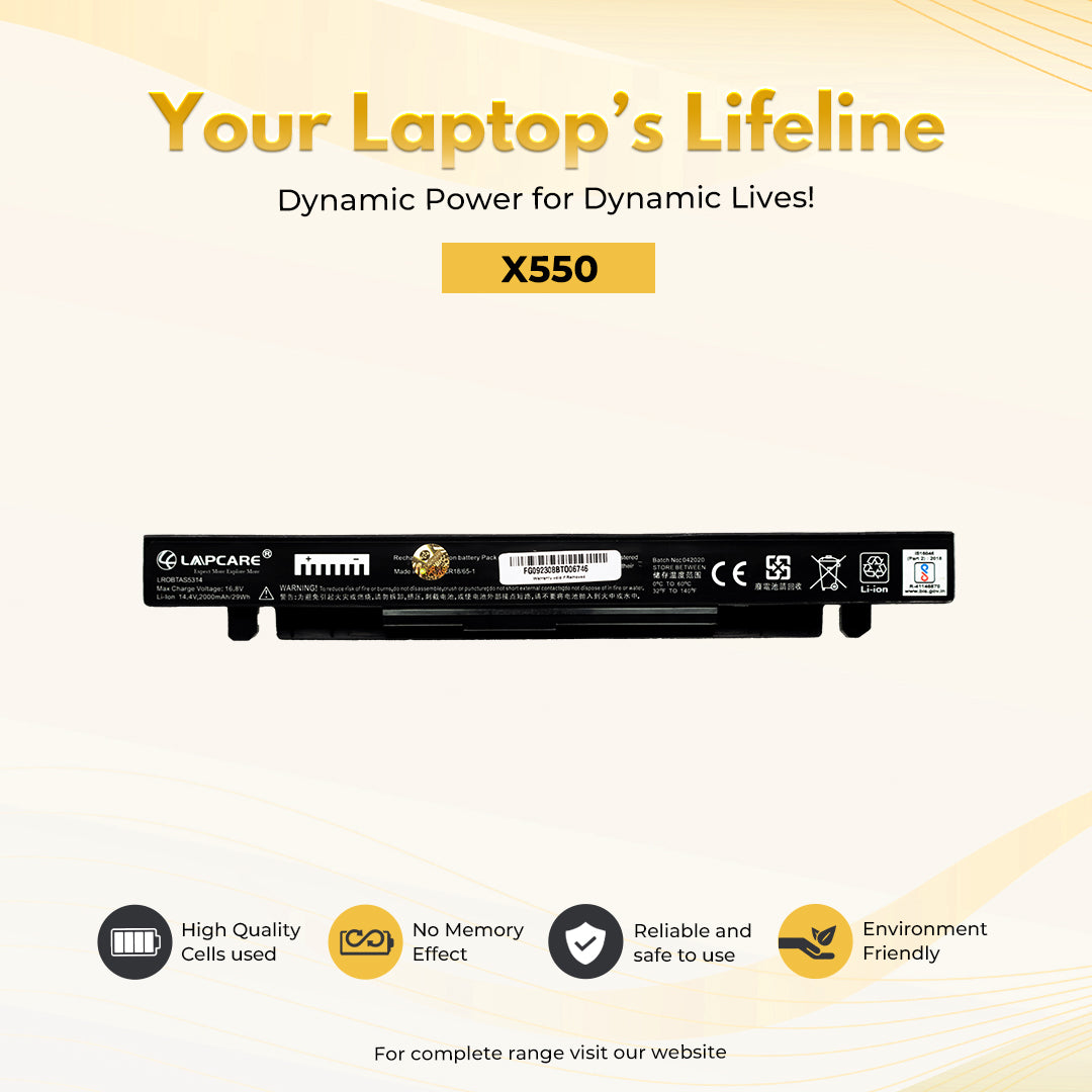 Laptop Compatible Battery For X550 4C