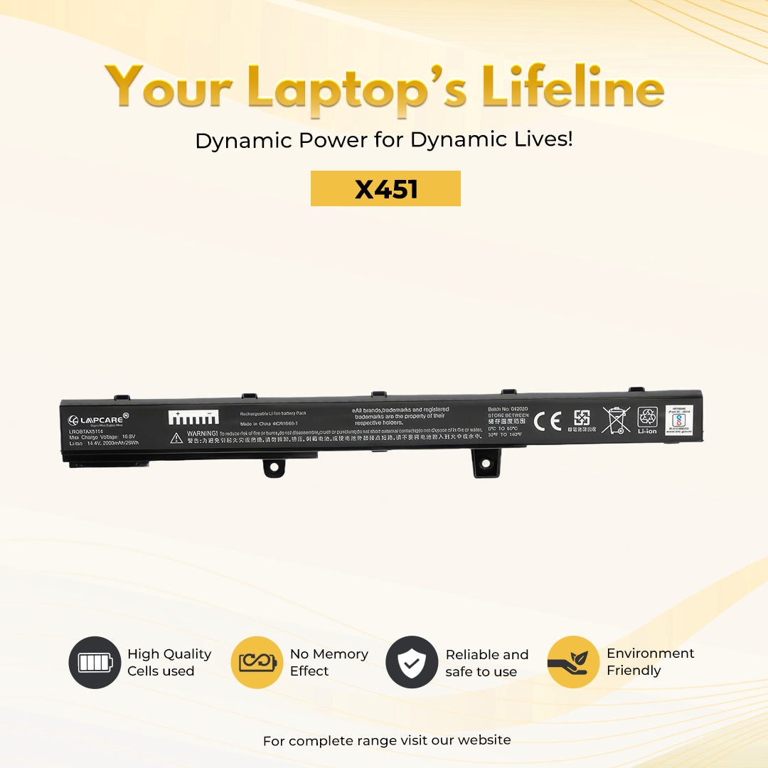 Laptop Compatible Battery for Asus X451