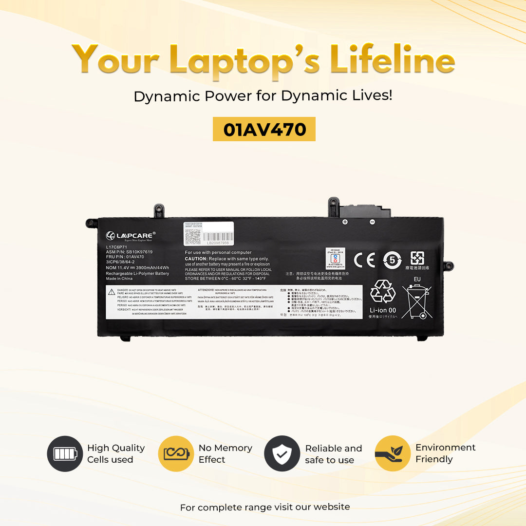 Laptop Compatible Battery For Lenovo X280 (01AV470)