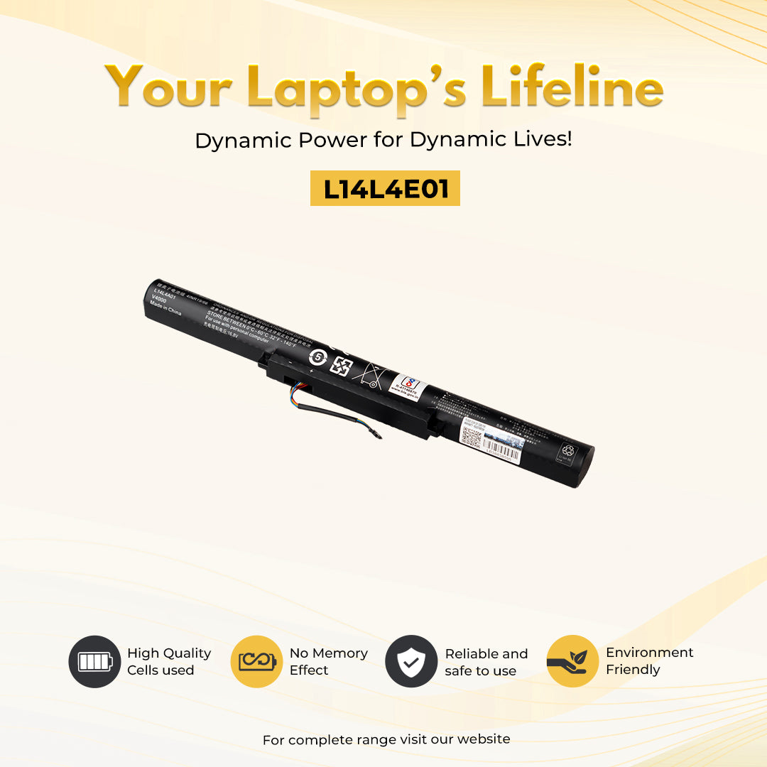 Laptop Compatible Battery For Lenovo Z51-70 4C (L14L4E01)