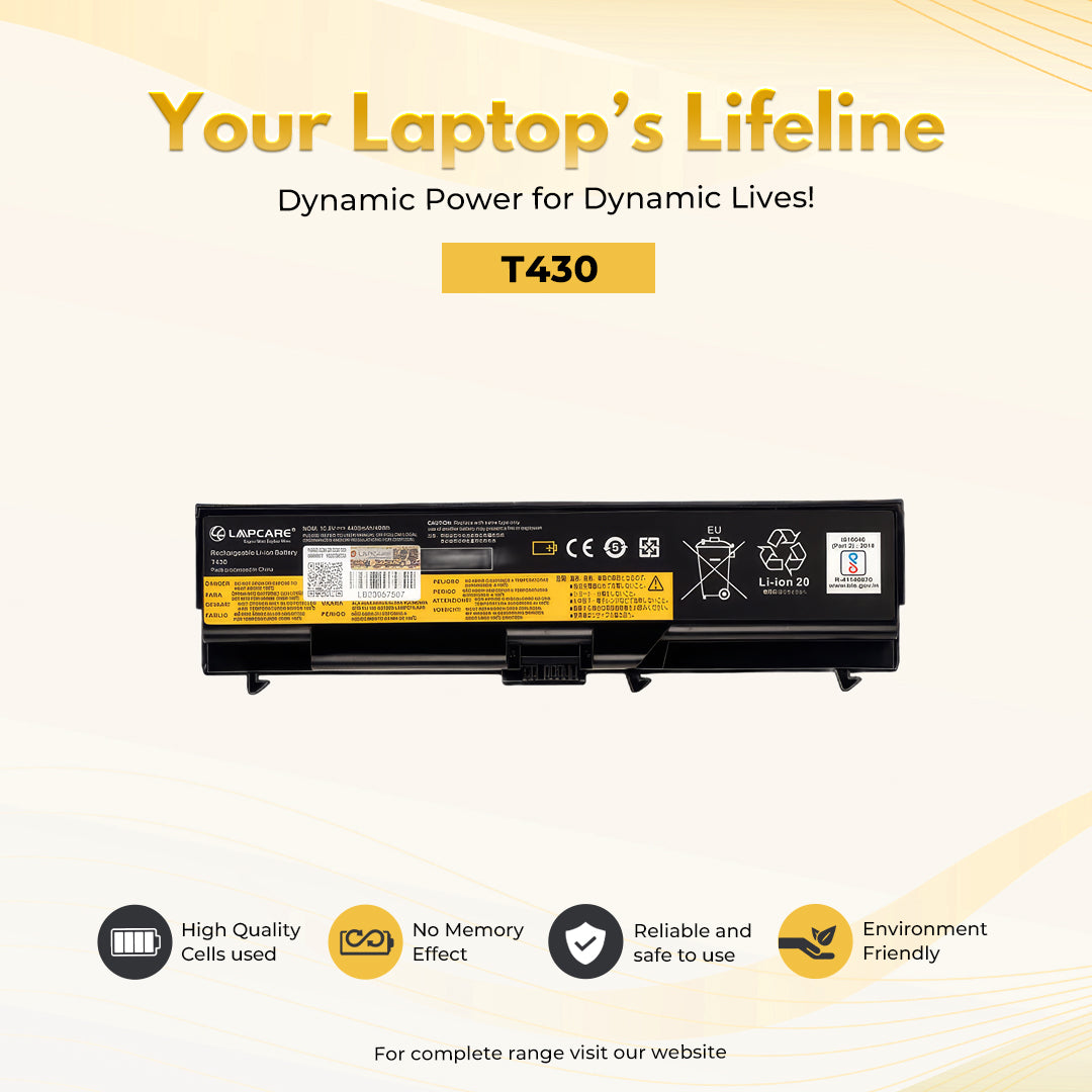 Laptop Compatible Battery For L430/T430 6C