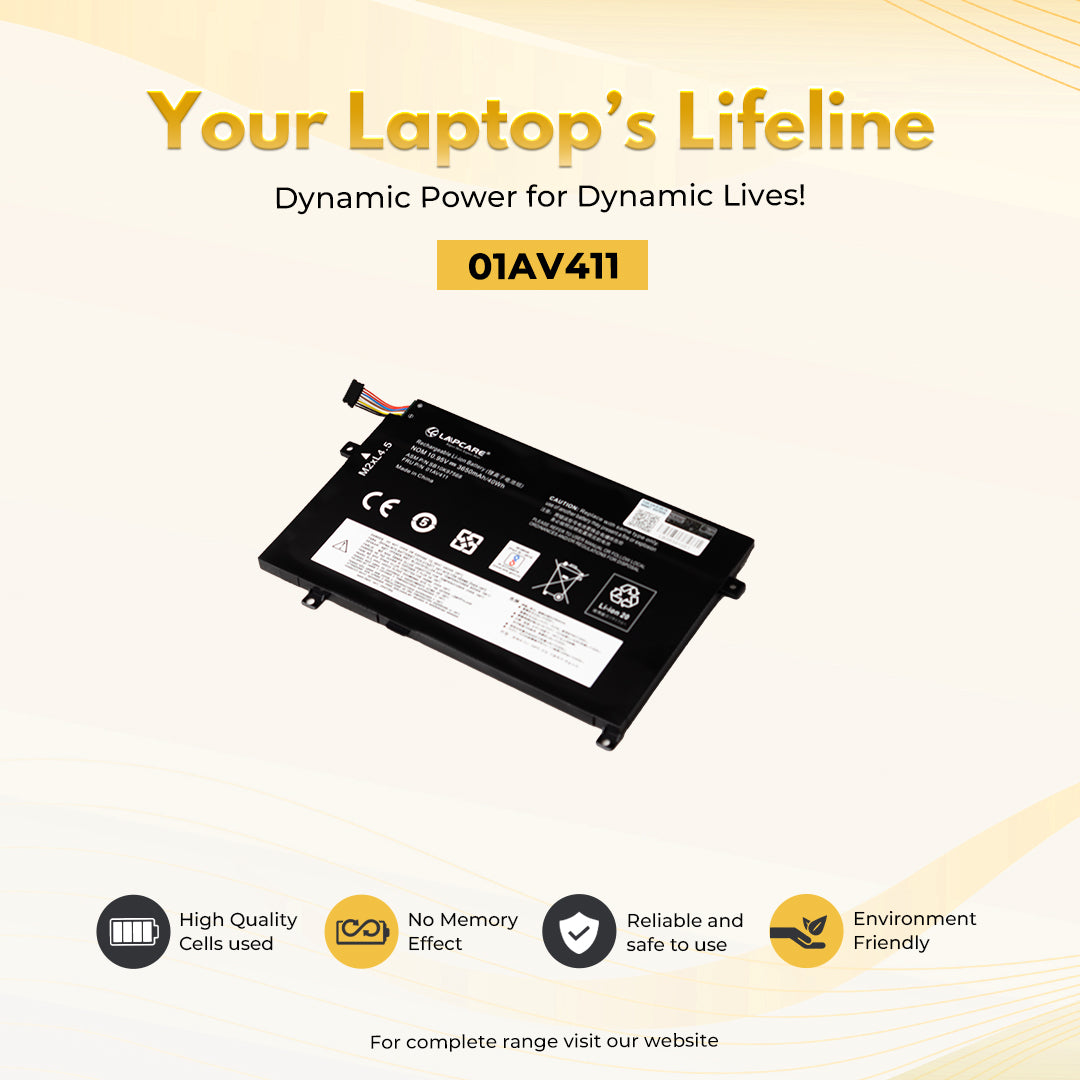 Laptop Compatible Battery For Lenovo E470 (01AV411)