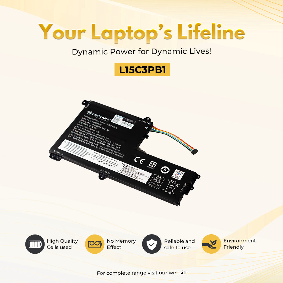 Laptop Compatible Battery For Lenovo Yoga500 2C (L15C3PB1)