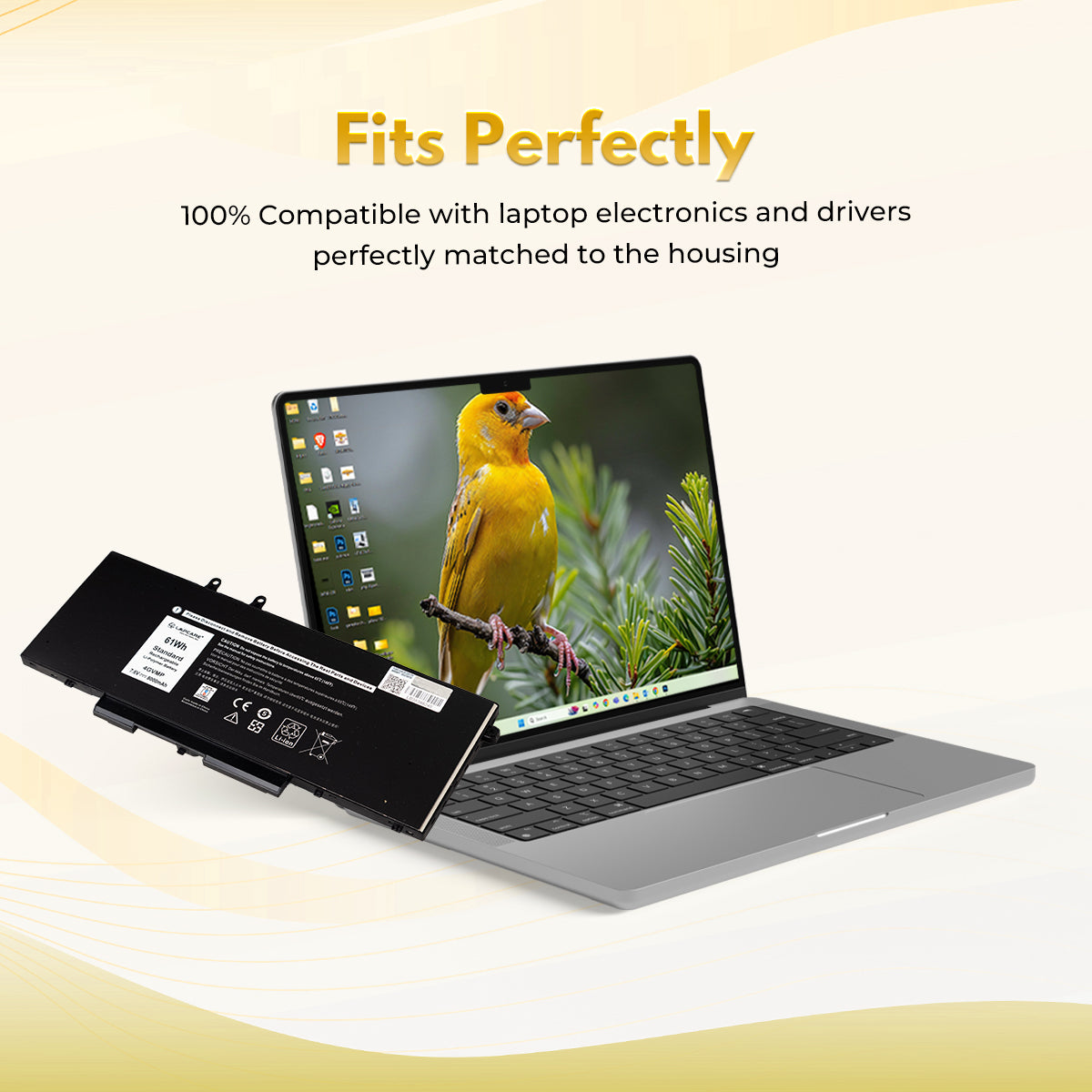 Laptop Compatible Battery For Dell Latitude 5400/5401/5500 7.6V 4C(4GVMP/3HWPP)