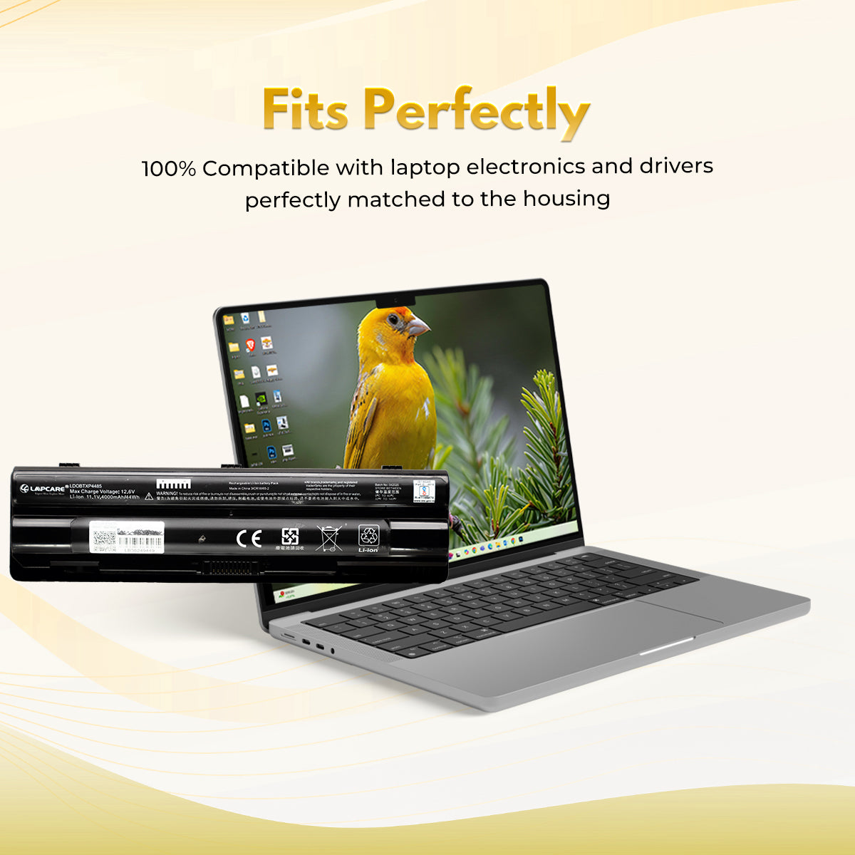 Laptop Compatible Battery For XPS 14/ 15/ L401X 6C