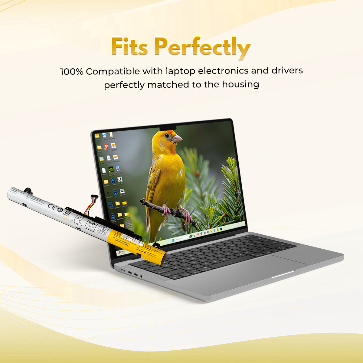 Laptop Compatible Battery For Flex 2-14/15/15D Series 4C (L13L4A61)
