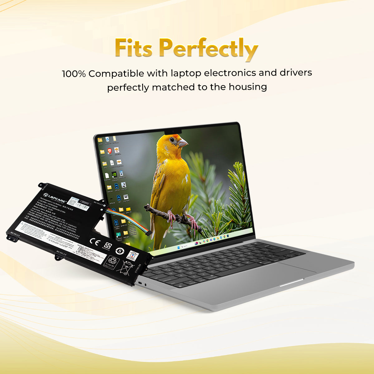 Laptop Compatible Battery For Lenovo Yoga500 2C (L15C3PB1)