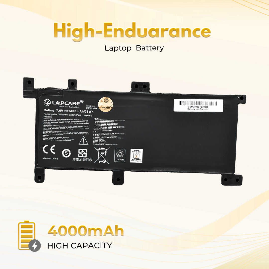 Laptop Compatible Battery For Vivobook X556UA Series 2C (C21N1509)