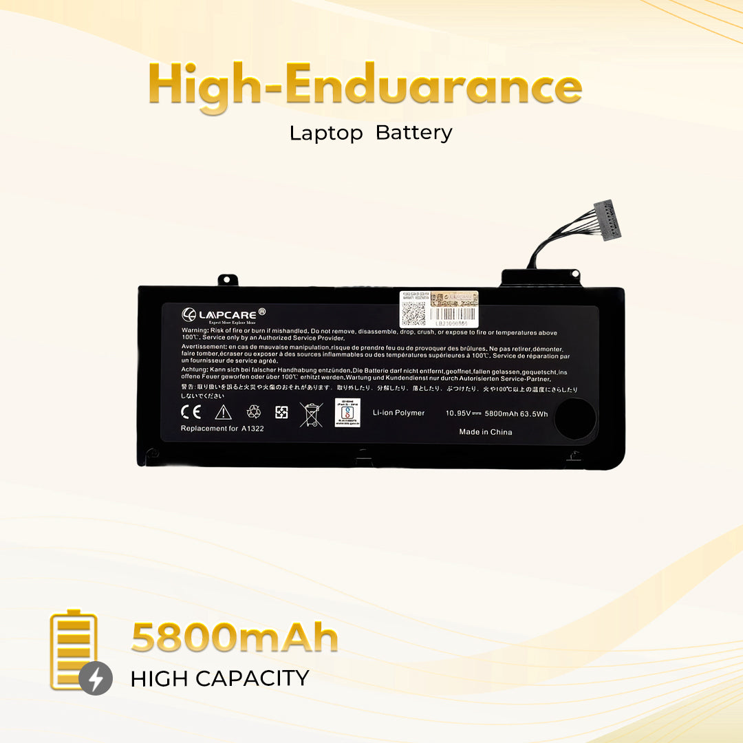 Laptop Compatible Battery For Macbook Pro 13" A1322 Series 6C