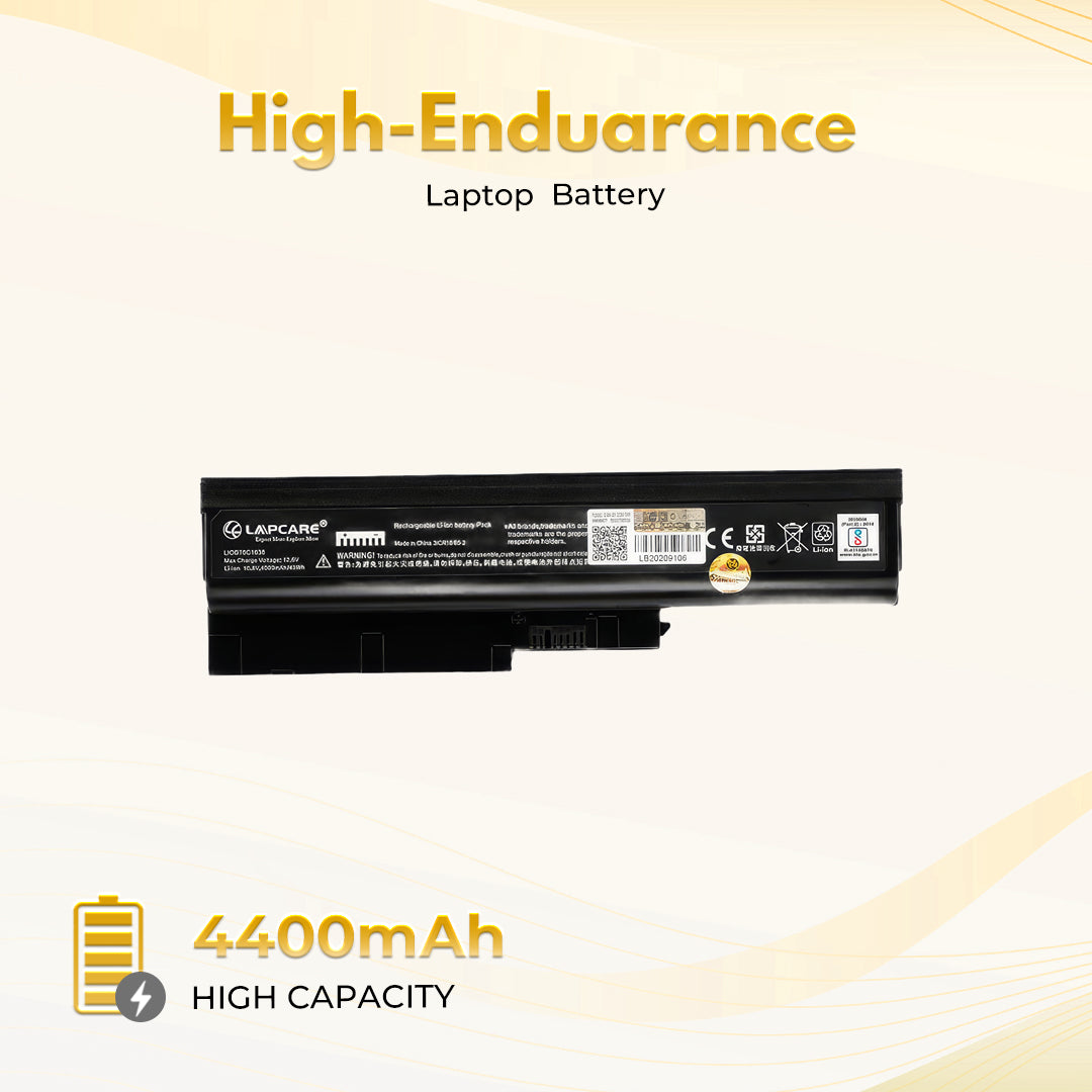 Laptop Compatible Battery For T60/R60 6C
