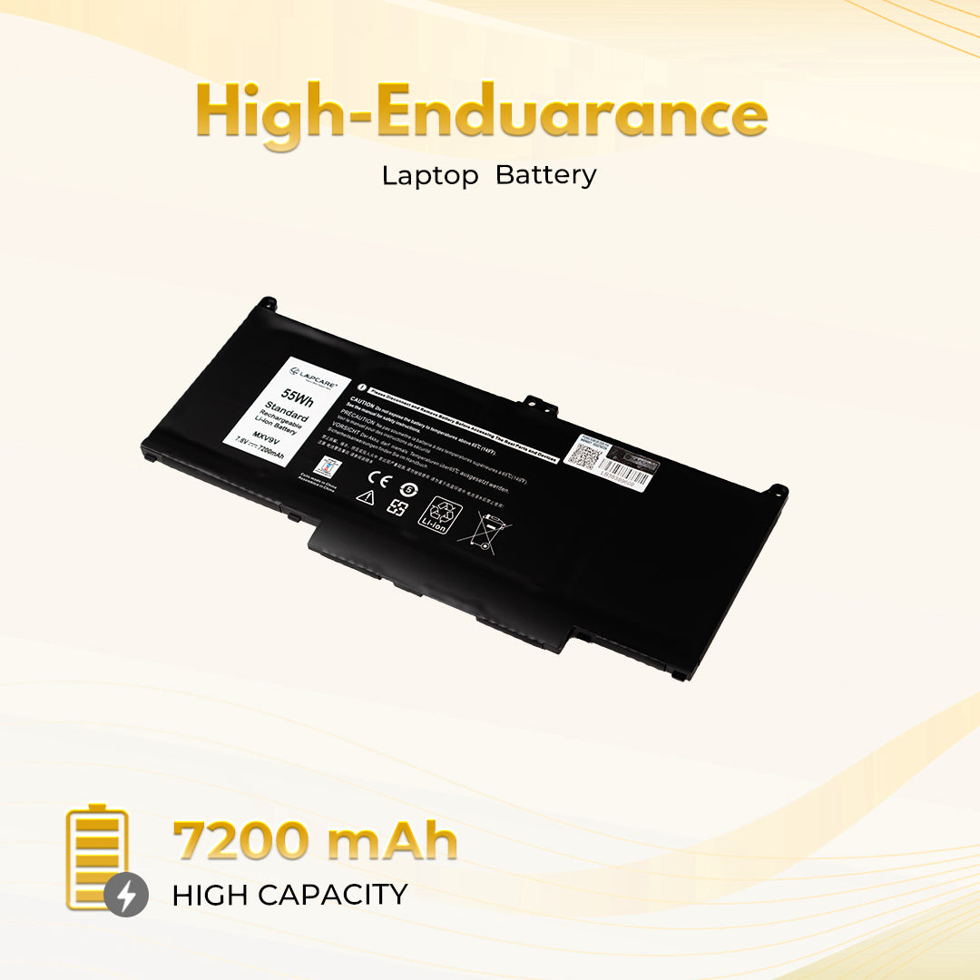 Laptop Compatible Battery For Dell Latitude 13 5300 2-in-1,7300/7400 7.6V 4C(MXV9V/5VC2M)