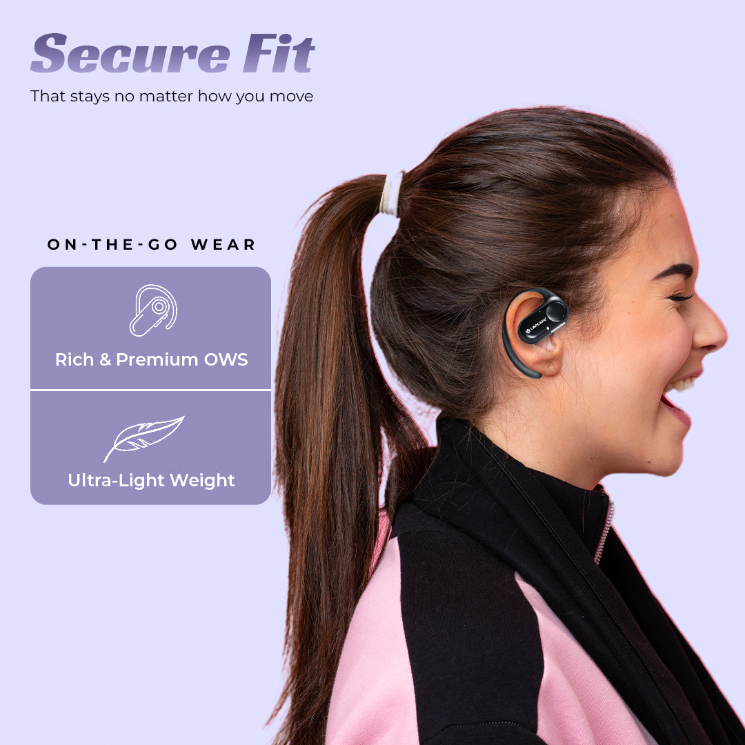 Soulbuds Wireless Earbuds With 24Hrs* Playtime, Quad Mic & ENC - White