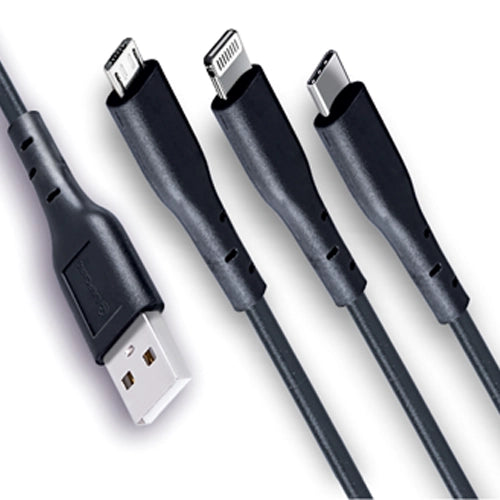 Lapcare data cable USB A to 3 in 1 (1.5M PVC)