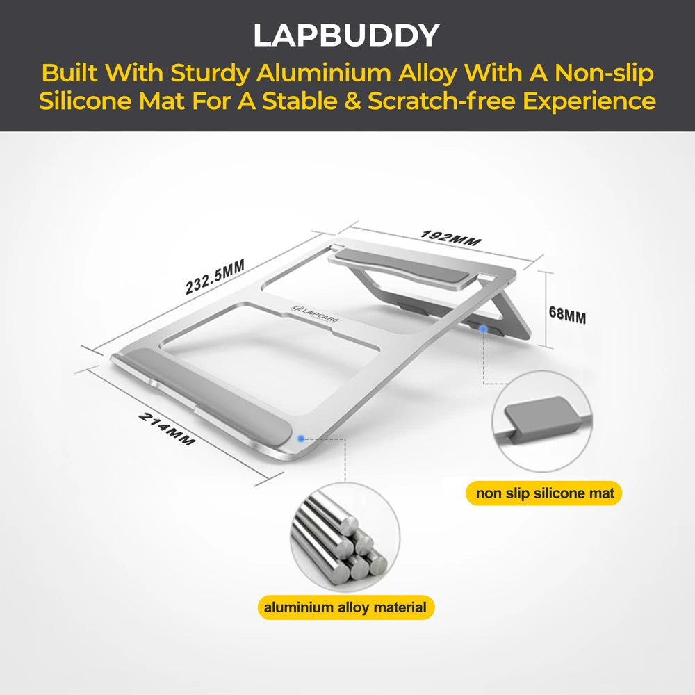 LAPBUDDY Portable Aluminum Laptop/iPad Stand (LSE-004)