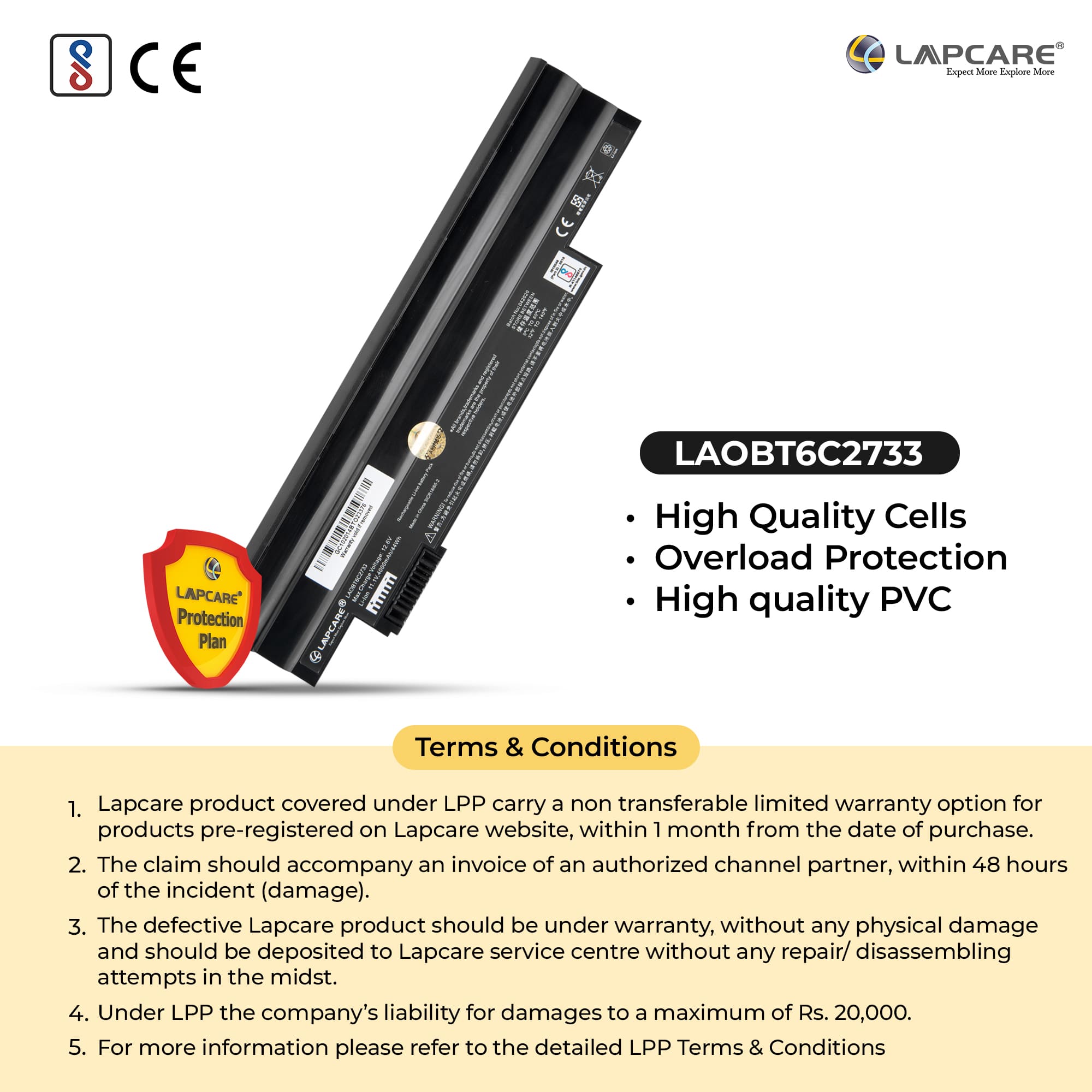 Laptop Compatible Battery For Aspire One D-255 6C
