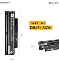 Lapcare - Compatible Lithium-ion Battery For Dell Mini 101211.1V 4400mAh Black 6C