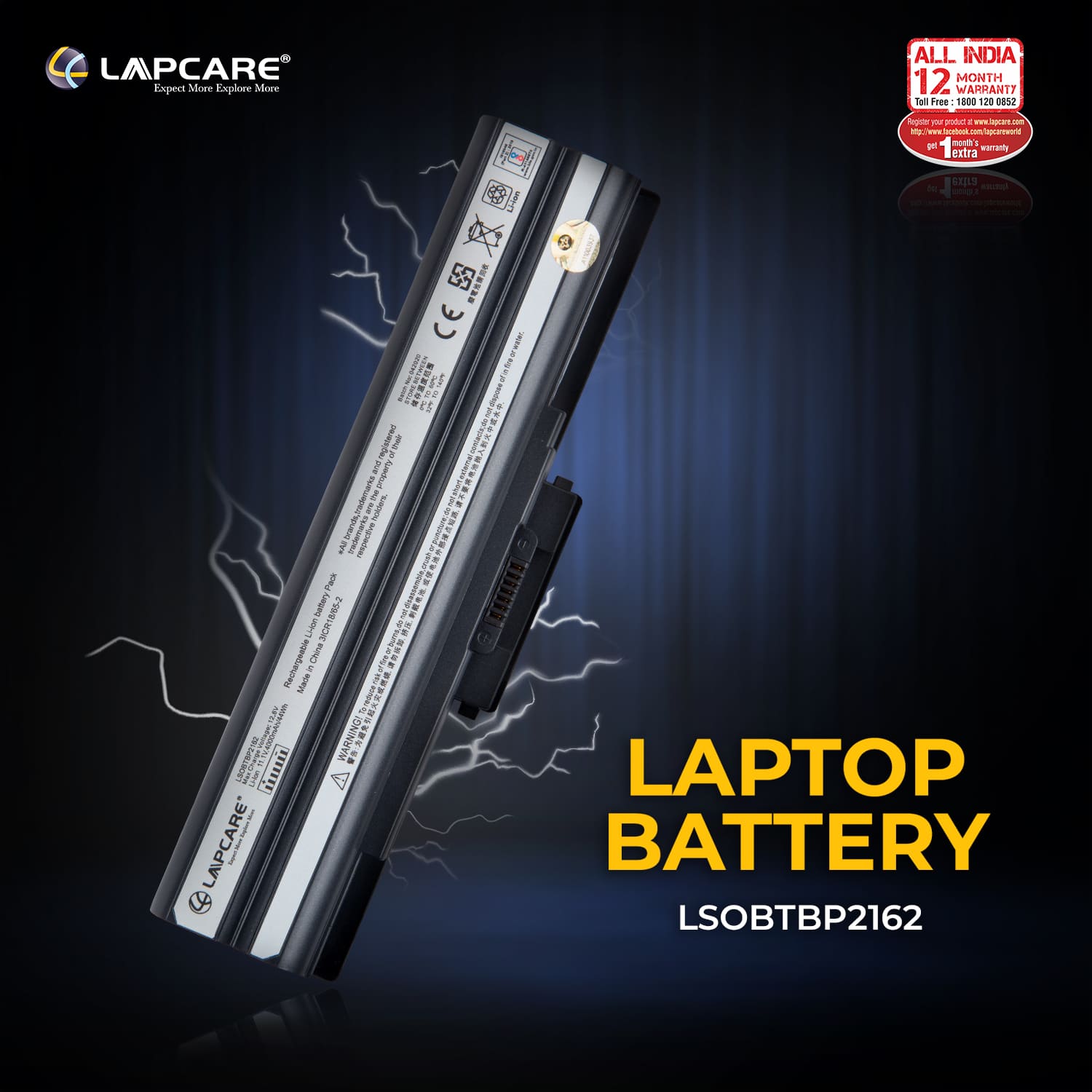 Laptop Compatible Battery For VGP-BPS13 (Black) 11.1v 4400mah