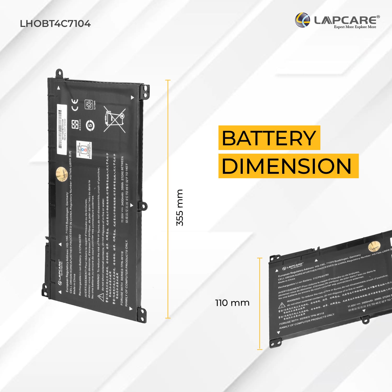Laptop Compatible Battery For Pavilion X360 13-U (ON03XL)
