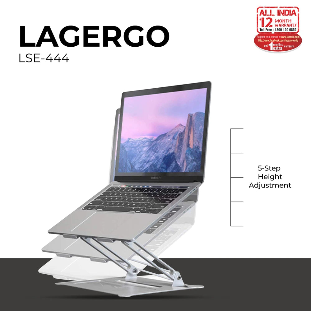 LAPERGO - Aluminum Multi Level Laptop Stand upto 17" Laptop