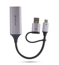 2 in 1 Type C and USB 3 Gigabit Ethernet Adapter