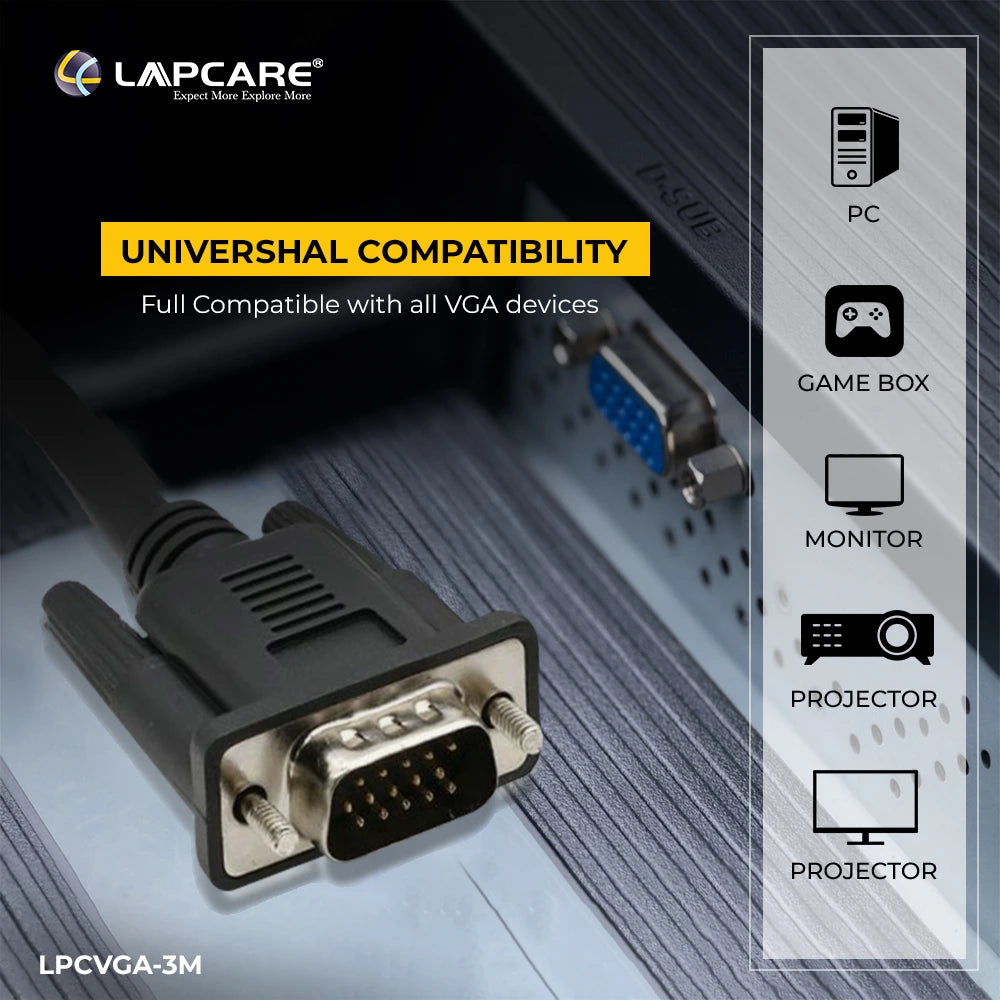 Lapcare Premium VGA cable 3M