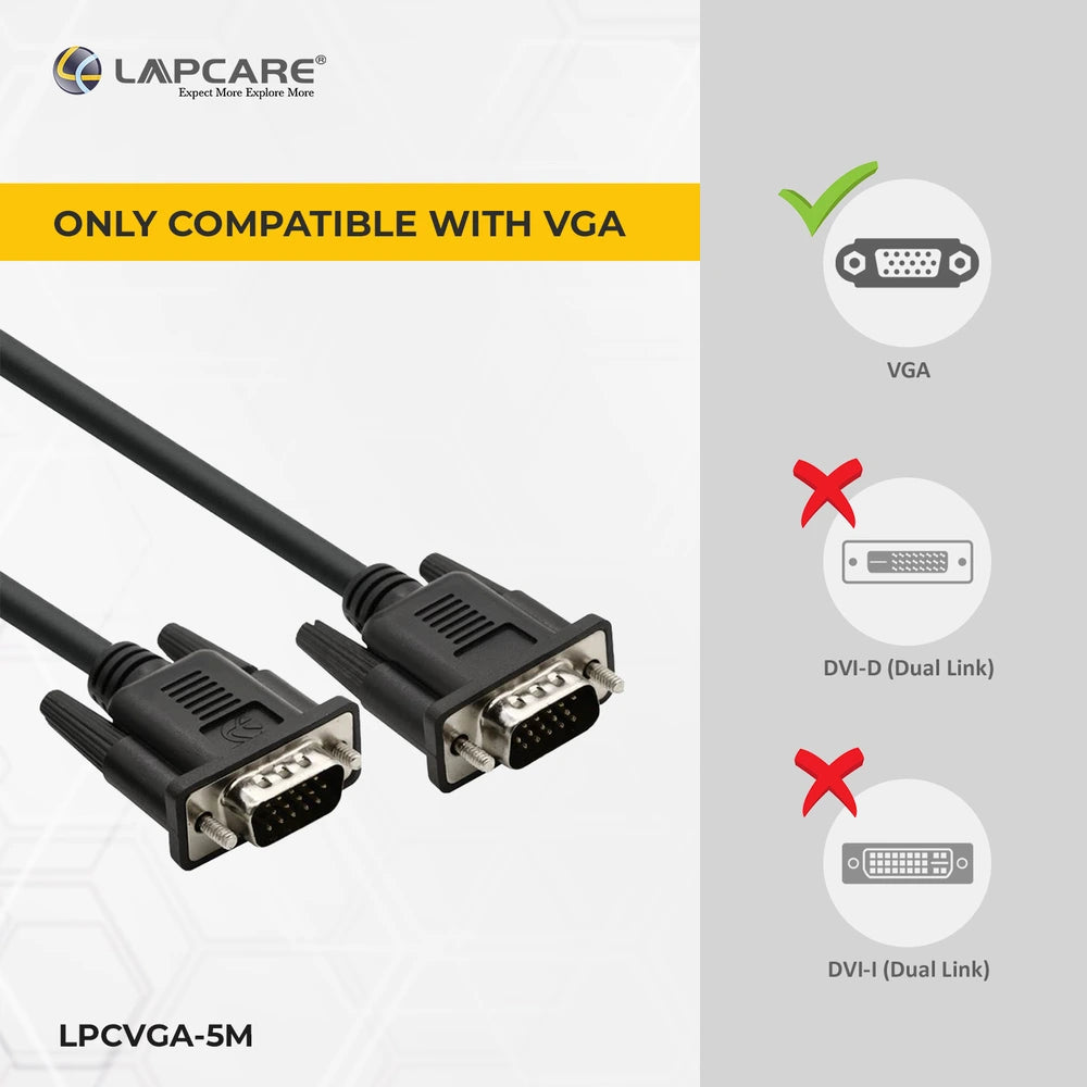 Lapcare Premium VGA cable 5M
