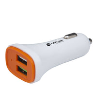 Lapcare Car Charger 30W with 2 USB Ports – White(LCC-201)