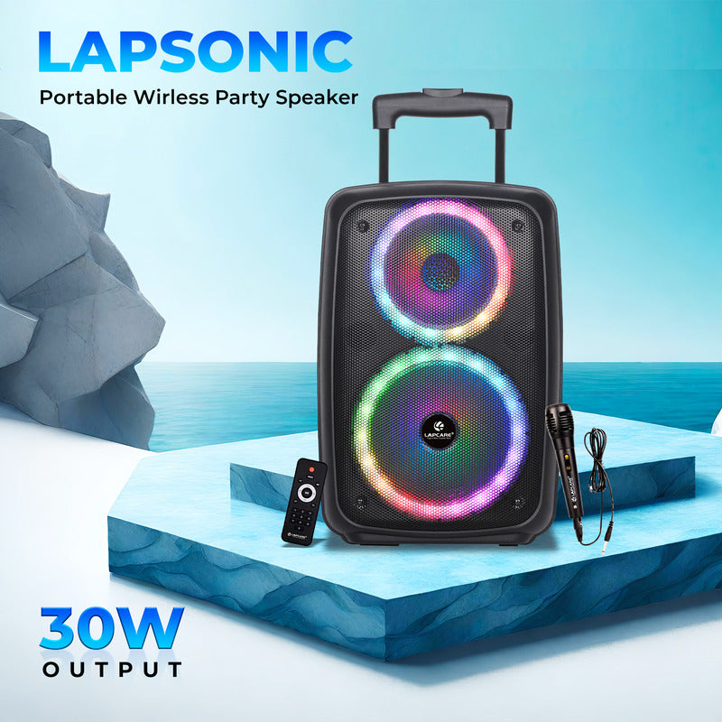Lapcare LAPSONIC Portable 30W wireless Party Speaker(LPS-222)