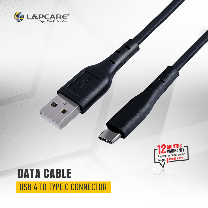 Lapcare datacable USB A to Type C connector (1M PVC)
