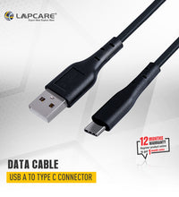 Lapcare datacable USB A to Type C connector (1M PVC)