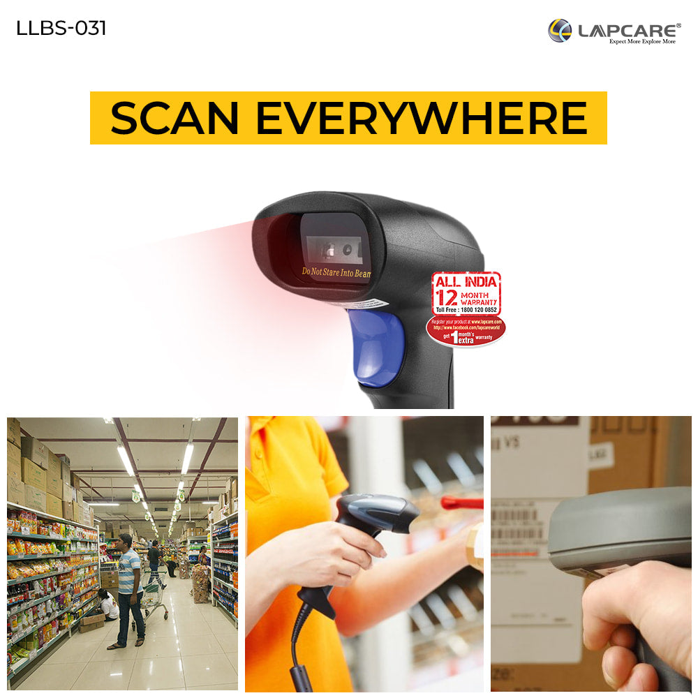 2D WIRED CMOS BARCODE SCANNER (LLBS-031)
