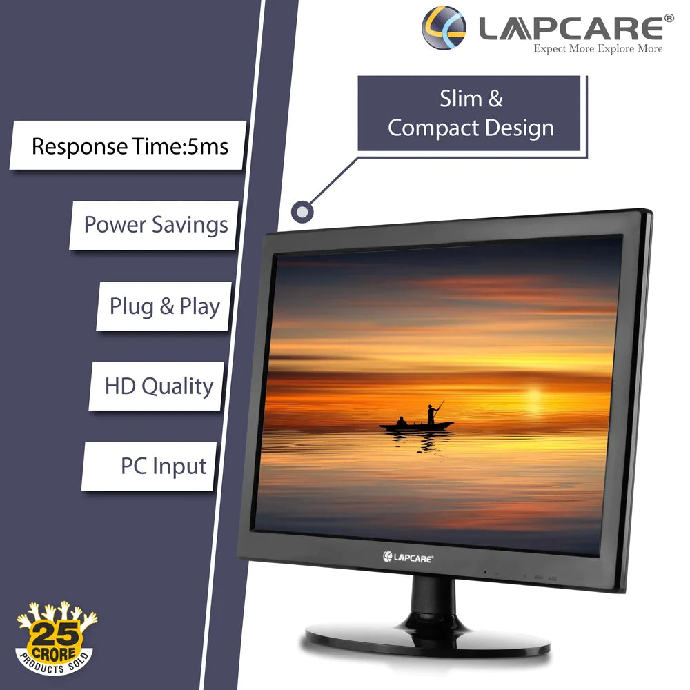 15.4" LED Monitor - 39.1CM - VGA & HDMI