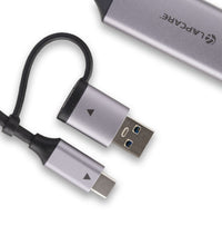 2 in 1 Type C and USB 3 Gigabit Ethernet Adapter