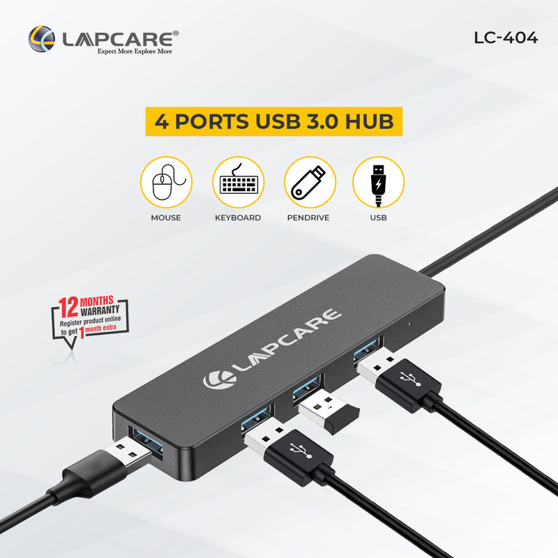LAP-C Type C to USB 3 4 Port Hub