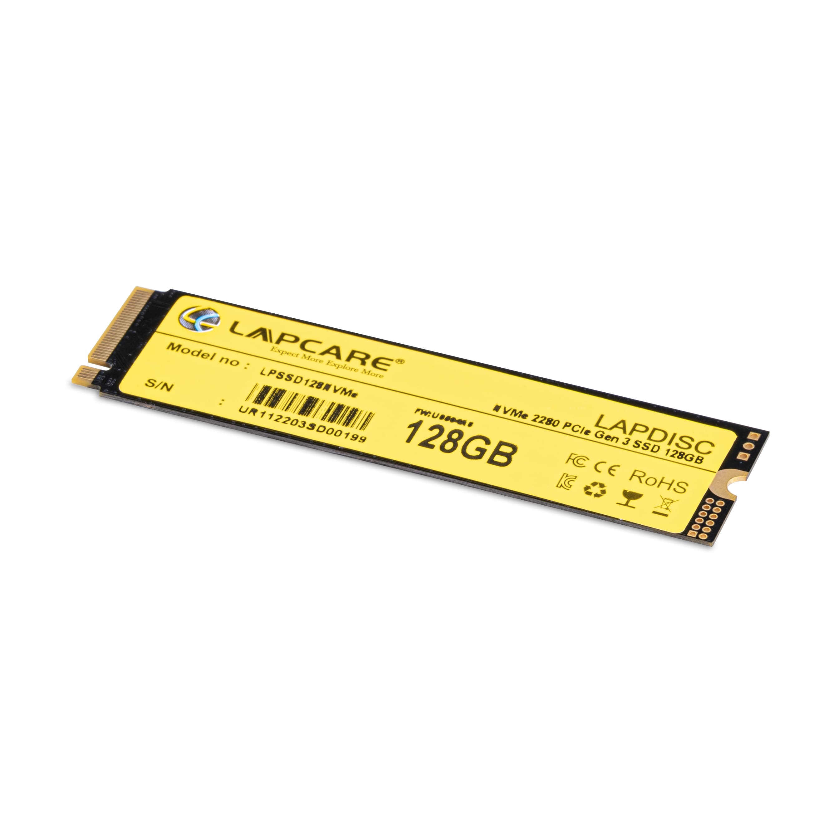 Lapcare LAPDISC NVMe 2280 PCIe Gen 3 SSD 128GB