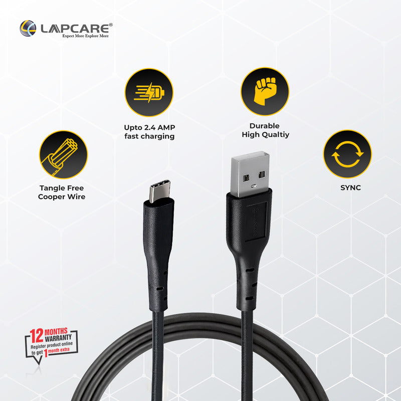 datacable USB A to Type C connector (1M PVC)