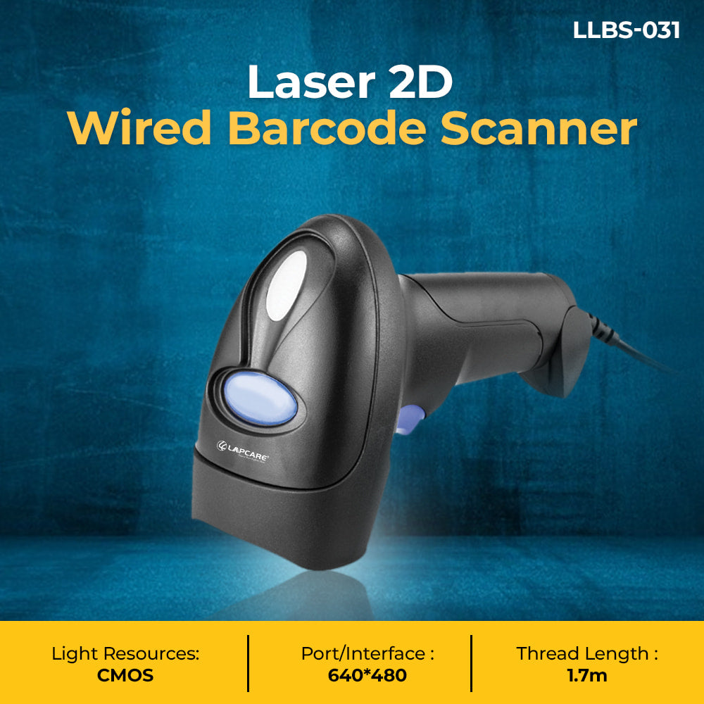 LAPCARE 2D WIRED BARCODE SCANNER (LLBS-031)