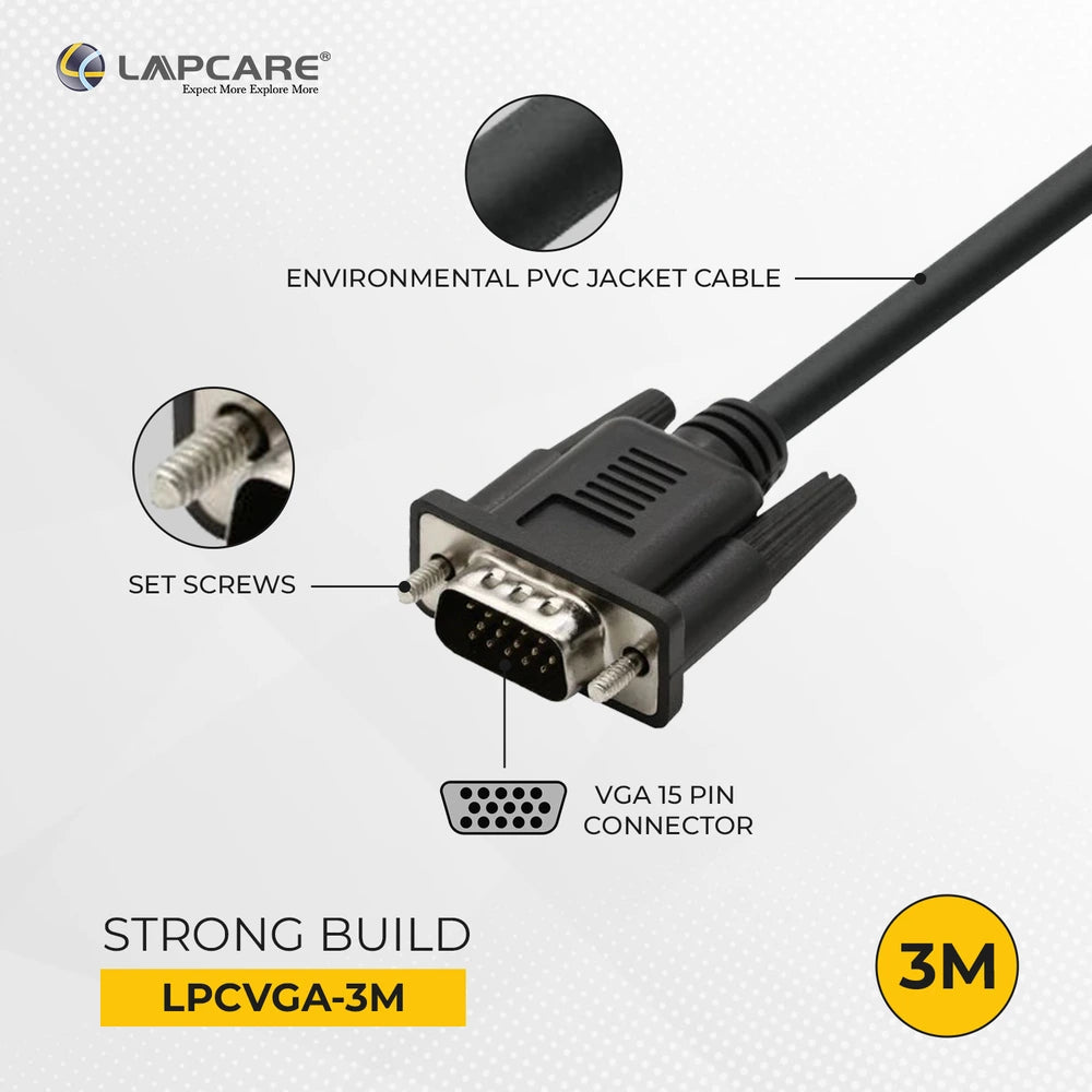 Lapcare Premium VGA cable 3M