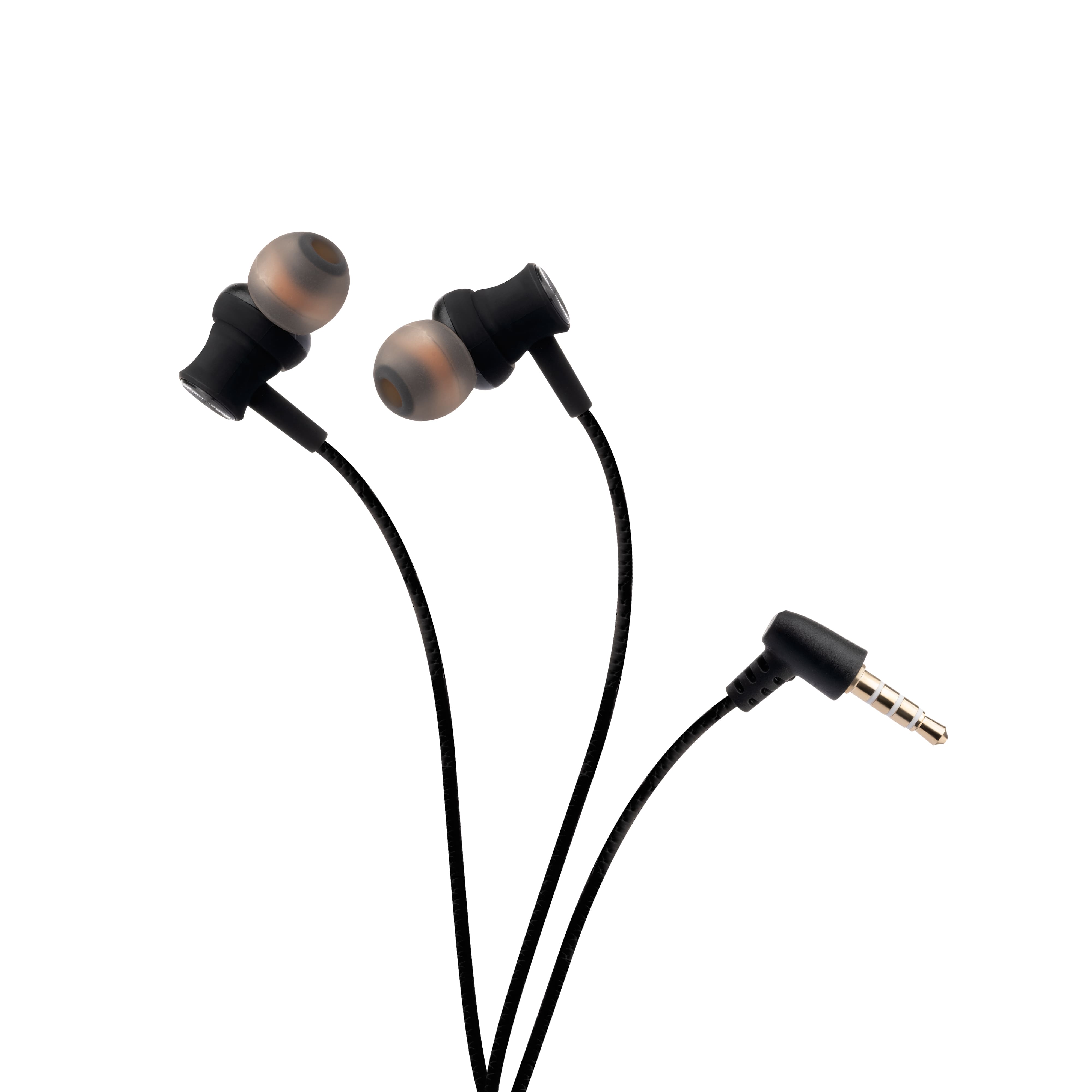Lapcare WOOBUDS IV wired Earbuds with inbuilt MIC -Black (LBD-204)