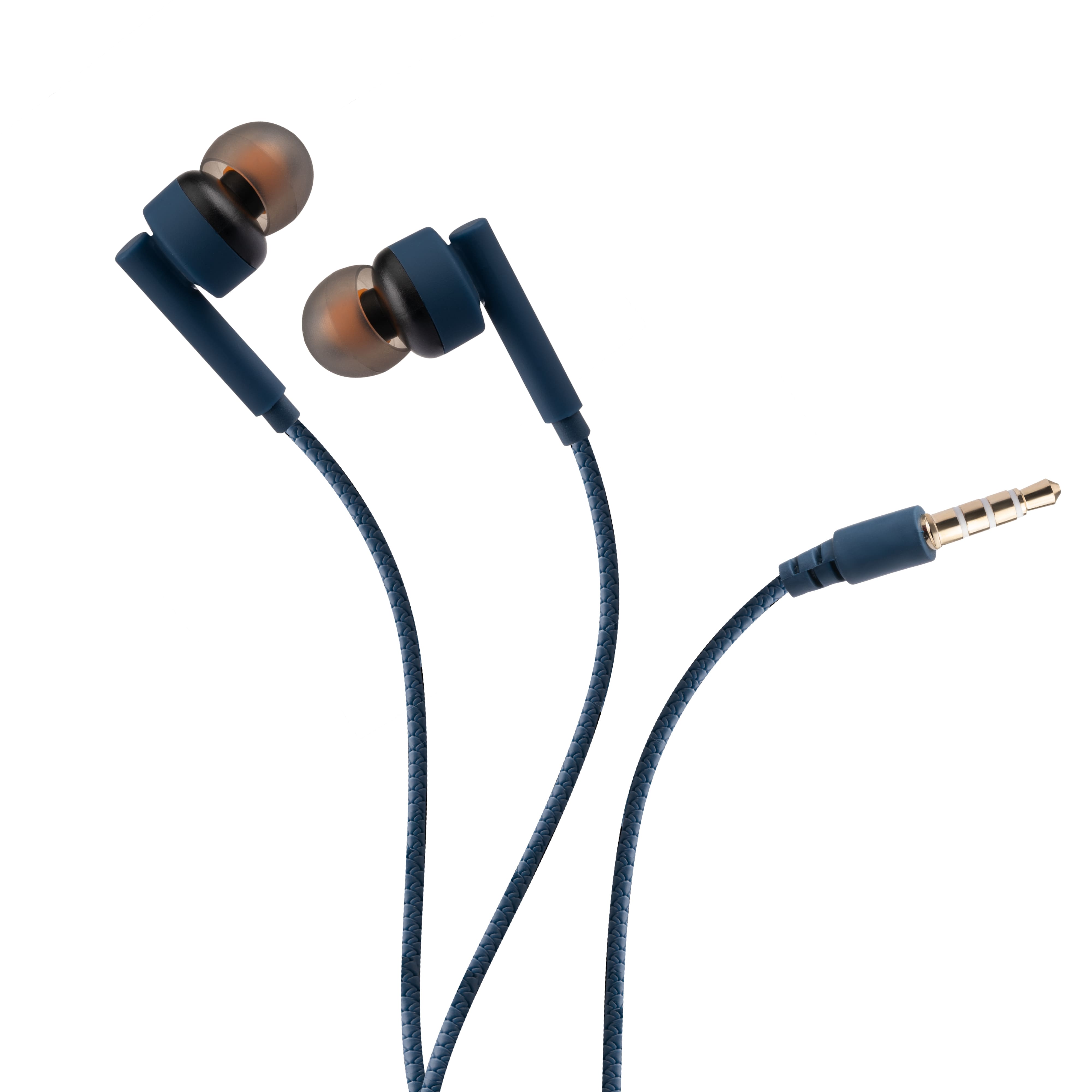 Lapcare WOOBUDS VI wired Earbuds with inbuilt MIC -Blue (LBD-606)